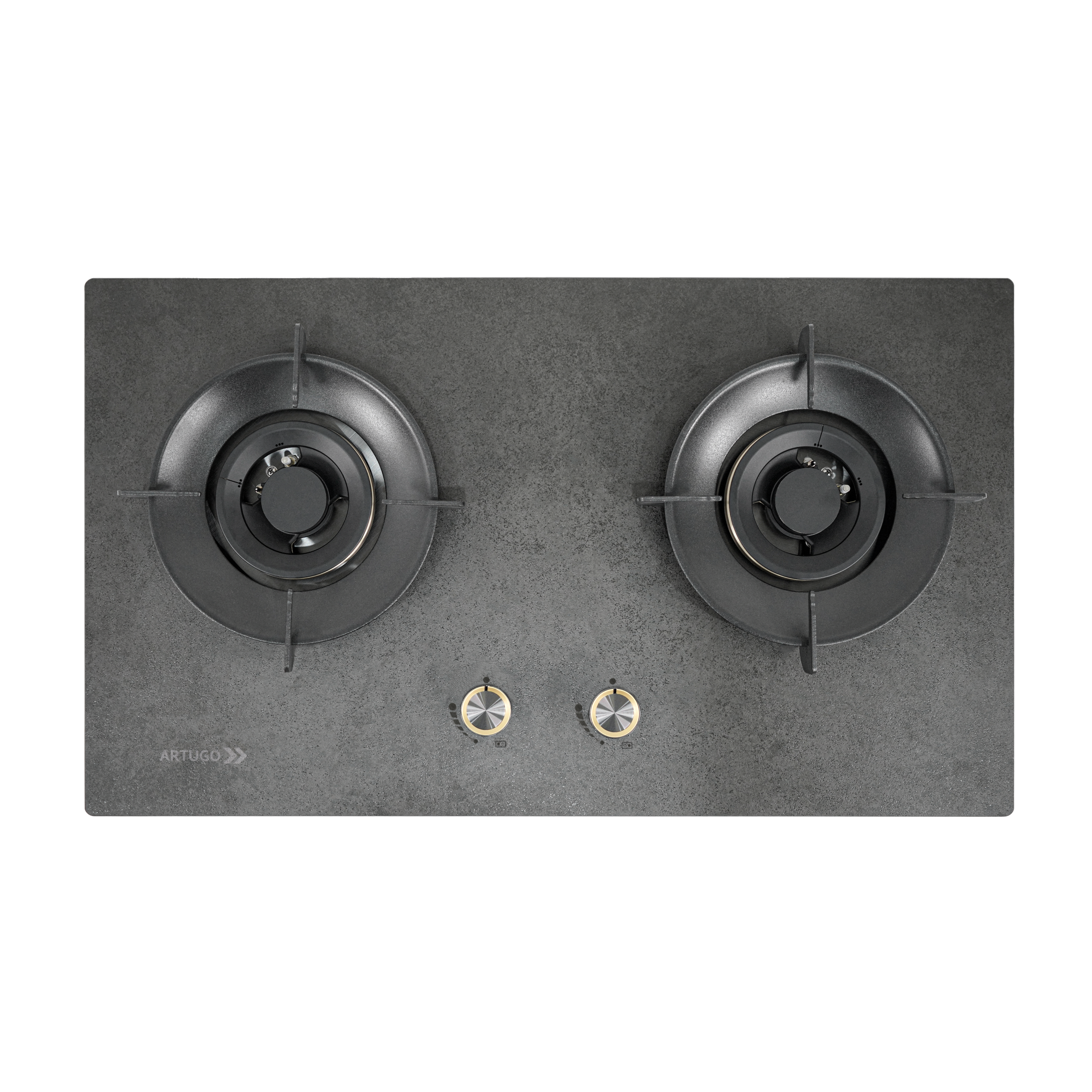 AH 2735 FG Kompor Tanam Gas Hob 2 Tungku 70 cm ( ART STONE )