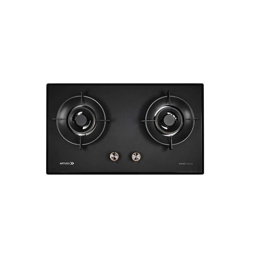 Kompor Tanam Gas 70cm 2 Tungku Hob AH 2735 FM
