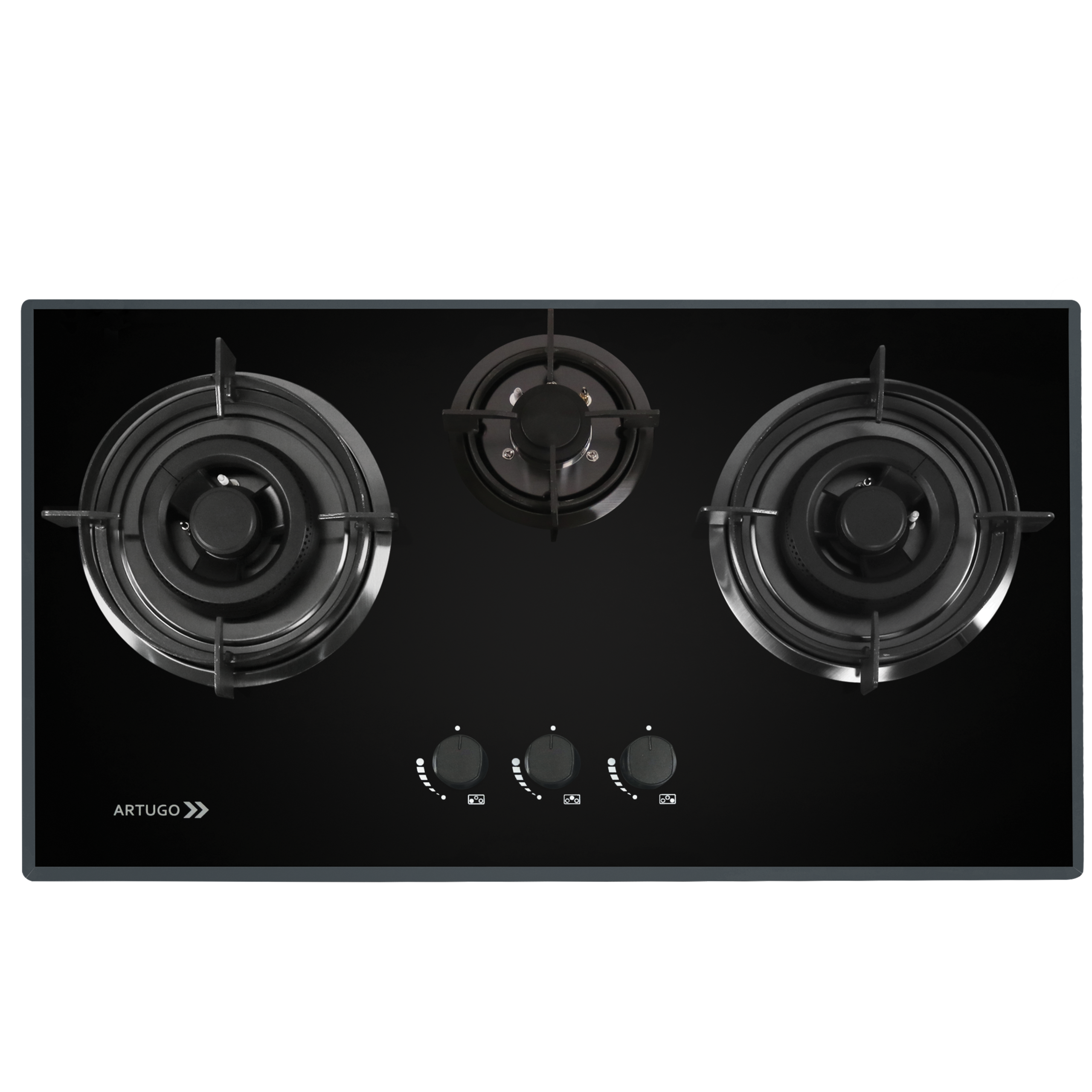ARTUGO Kompor Tanam  Gas 3 Tungku 90 cm AH 3933 CB
