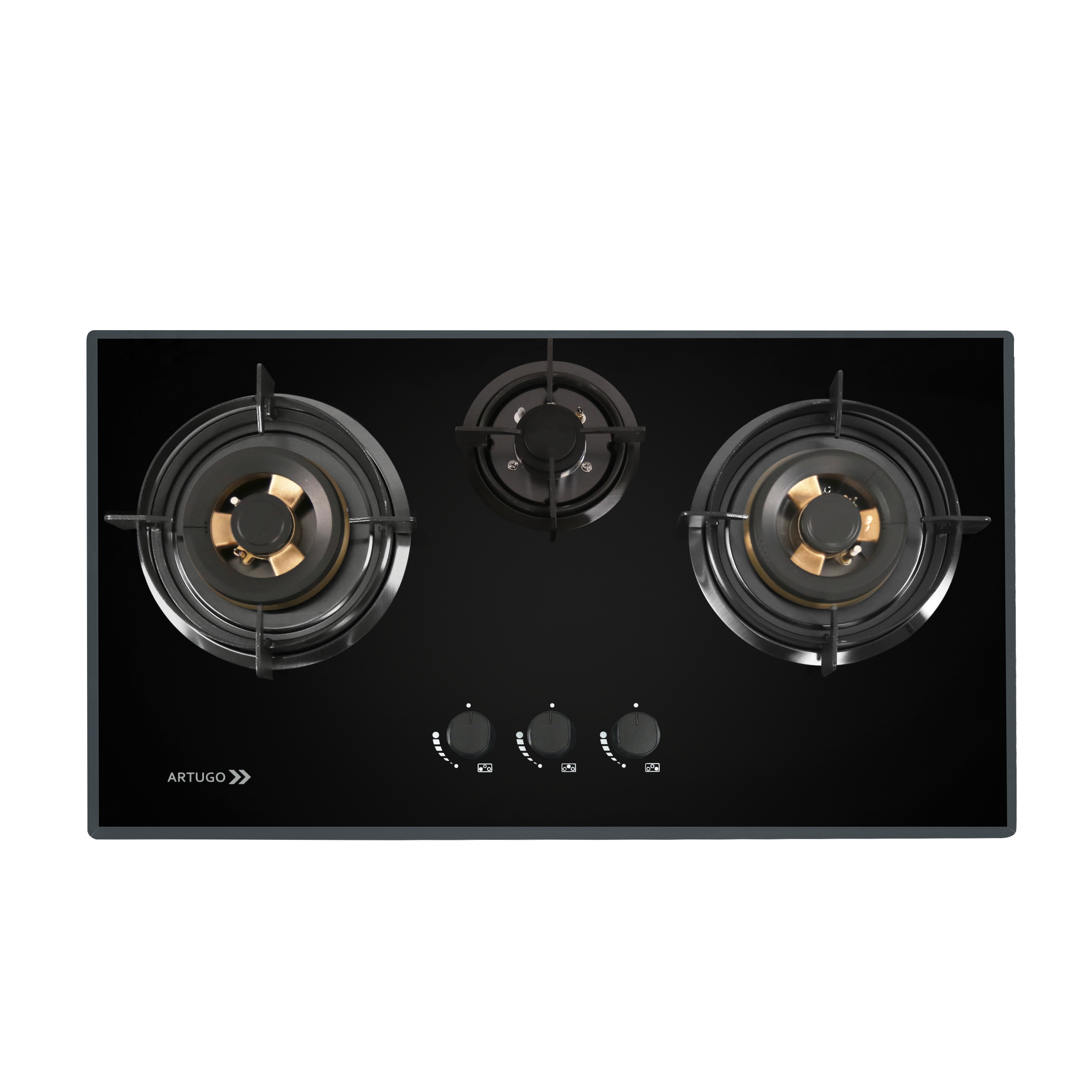 ARTUGO Kompor Tanam Gas 3 Tungku 90 cm AH 3933 FB