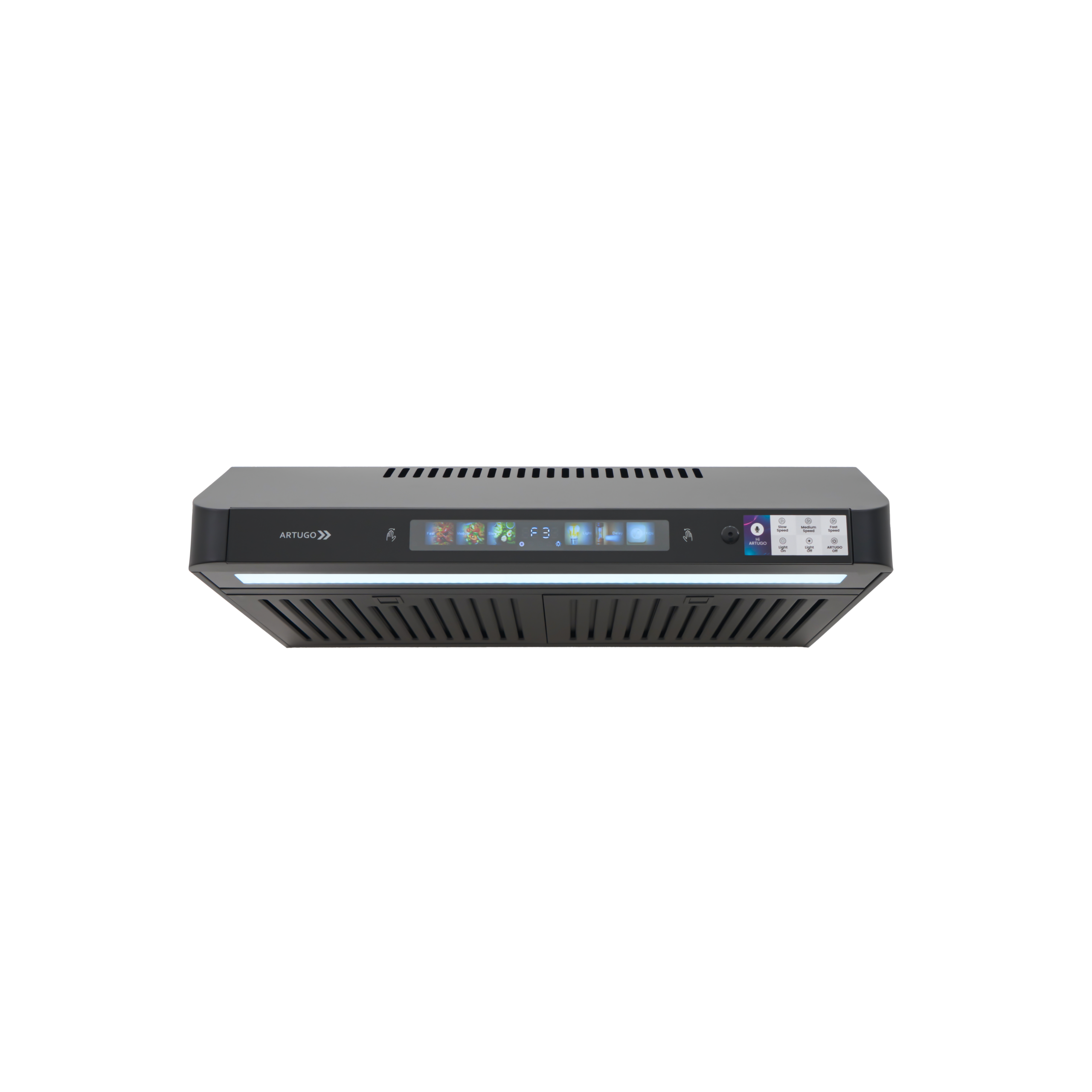 ARTUGO Penghisap Asap TALKING COOKER HOOD 70 CM AX 7752 SB (Slim Hood) VOICE +Touch + Gesture Control