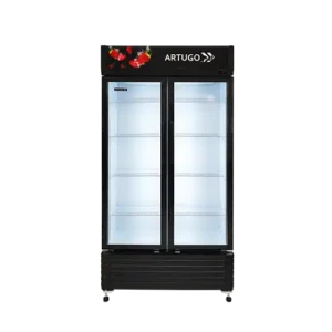 Showcase Cooler SV 602 Lemari Pendingin Kaca 2 Pintu 620 Liter - No Frost Tanpa Bunga Es